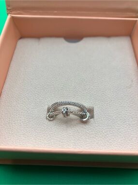 Sterling Silver Adjustable Fidget Ring from Olivia Jewelry